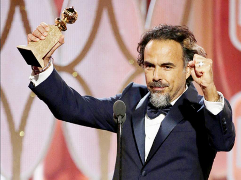 Alejandro González Iñárritu, ganador del Globo de Oro por segundo año consecutivo.